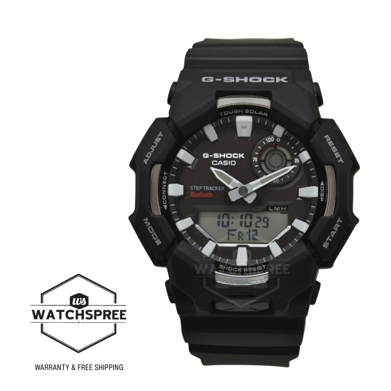 Casio G-Shock GA-B010 Lineup Bluetooth Tough Solar Step Tracker Bio-Based Black Resin Band Watch GAB010-1A GA-B010-1A