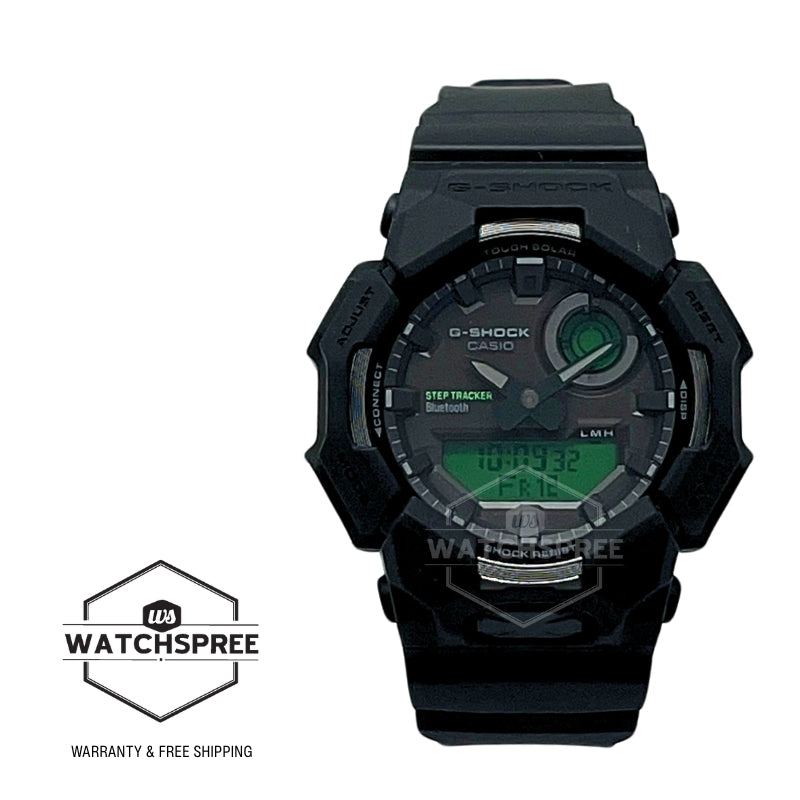 Casio G-Shock GA-B010 Lineup Black And Electro Green Series Bluetooth¶ô¶÷ Tough Solar Step Tracker Bio-Based Black Resin Band Watch GAB010BEG-1A GA-B010BEG-1A