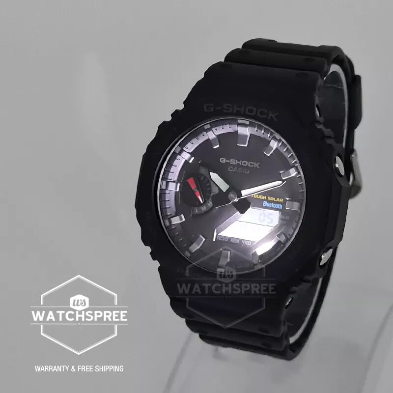 Casio G-Shock Carbon Core Guard Structure Bluetooth Solar Powered GA-2100 Lineup Black Resin Band Watch GAB2100-1A GA-B2100-1A