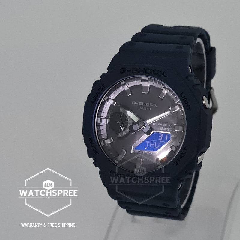 Casio G-Shock Carbon Core Guard Structure Bluetooth Solar Powered GA-2100 Lineup Green Resin Band Watch GAB2100-2A GA-B2100-2A