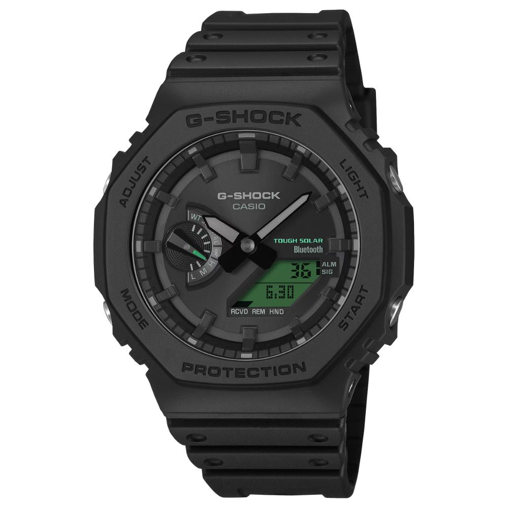 Casio G-Shock GA-2100 Lineup Black And Electro Green Series Carbon Core ...