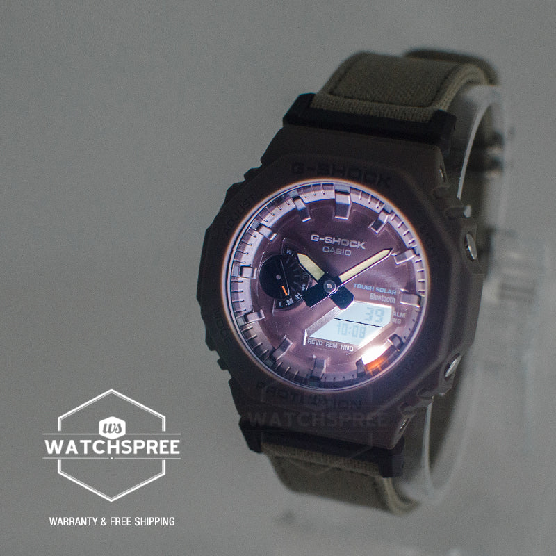 Casio G-Shock GA-2100 Lineup Carbon Core Guard Structure Bluetooth Solar Watch GAB2100CT-5A GA-B2100CT-5A
