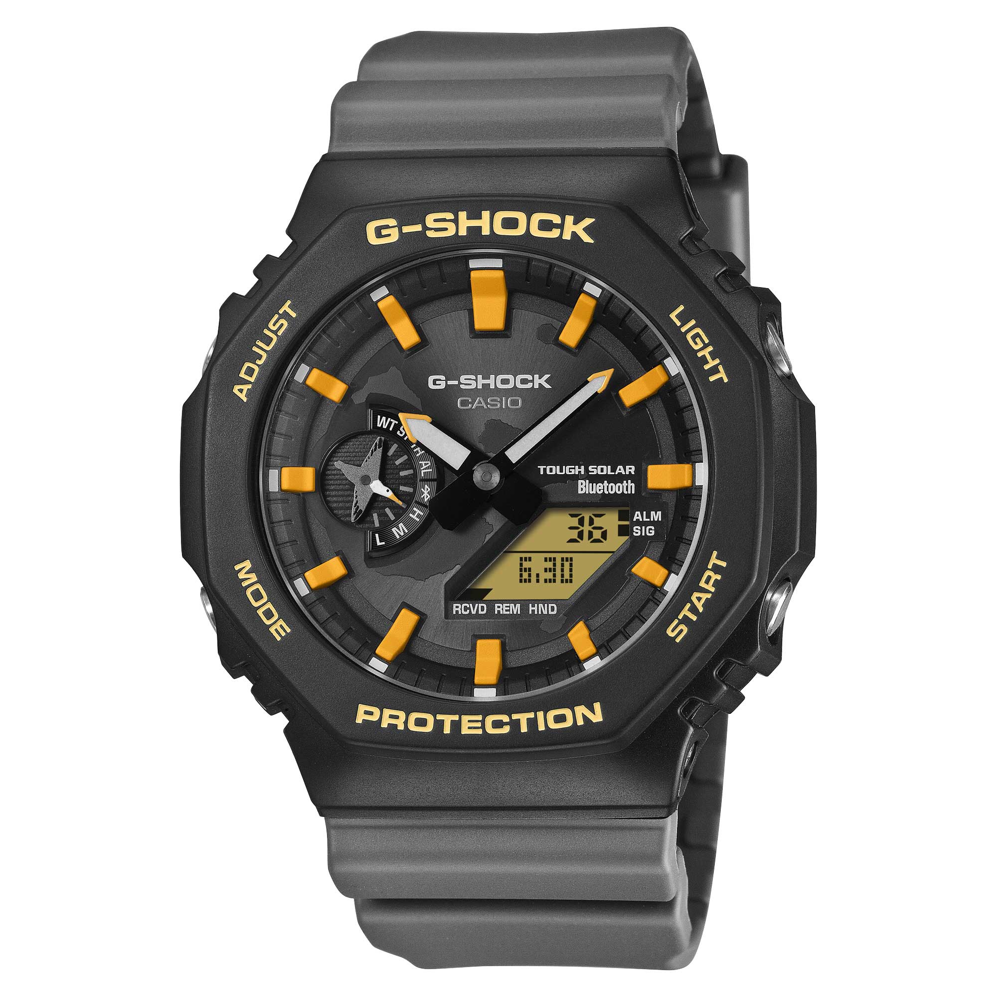 Casio G-Shock GA-2100 Lineup Charles Darwin Foundation Collaboration Model Carbon Core Guard Structure Bluetooth Solar Powered Bio-Based Black Resin Band Watch GAB2100DF-1A GA-B2100DF-1A