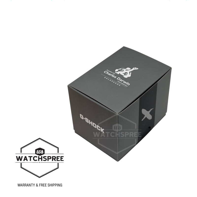 Casio G-Shock GA-2100 Lineup Charles Darwin Foundation Collaboration Model Carbon Core Guard Structure Bluetooth Solar Powered Bio-Based Black Resin Band Watch GAB2100DF-1A GA-B2100DF-1A