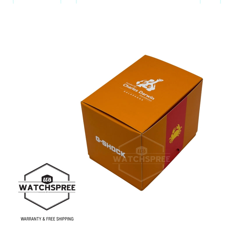 Casio G-Shock GA-2100 Lineup Charles Darwin Foundation Collaboration Model Carbon Core Guard Structure Bluetooth Solar Powered Bio-Based Orange Resin Band Watch GAB2100DF-4A GA-B2100DF-4A