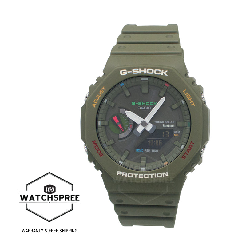 Casio G-Shock GA-2100 Lineup Carbon Core Guard Structure Bluetooth Solar Watch GAB2100FC-3A GA-B2100FC-3A