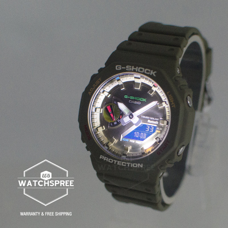 Casio G-Shock GA-2100 Lineup Carbon Core Guard Structure Bluetooth Solar Watch GAB2100FC-3A GA-B2100FC-3A
