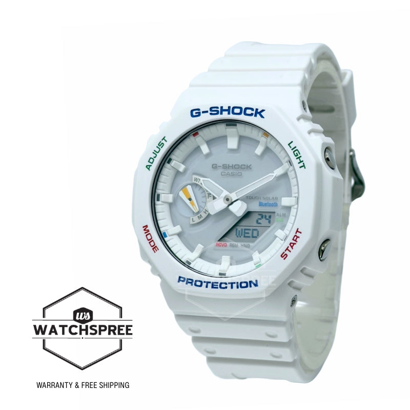 Casio G-Shock GA-2100 Lineup Carbon Core Guard Structure Bluetooth Solar Watch GAB2100FC-7A GA-B2100FC-7A