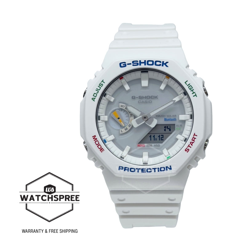 Casio G-Shock GA-2100 Lineup Carbon Core Guard Structure Bluetooth Solar Watch GAB2100FC-7A GA-B2100FC-7A