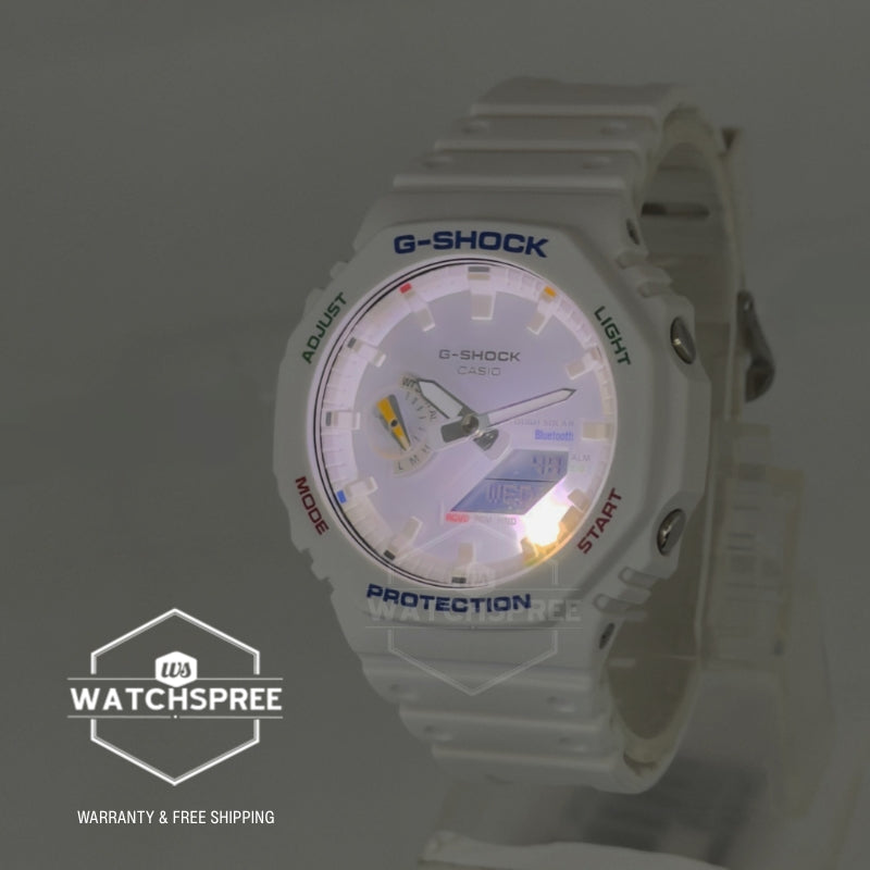 Casio G-Shock GA-2100 Lineup Carbon Core Guard Structure Bluetooth Solar Watch GAB2100FC-7A GA-B2100FC-7A