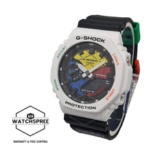 Load image into Gallery viewer, Casio G-Shock Carbon Core Guard Structure Rubik&#39;s Cube Collaboration Model Black Resin Band Watch GAE2100RC-1A GAE-2100RC-1A
