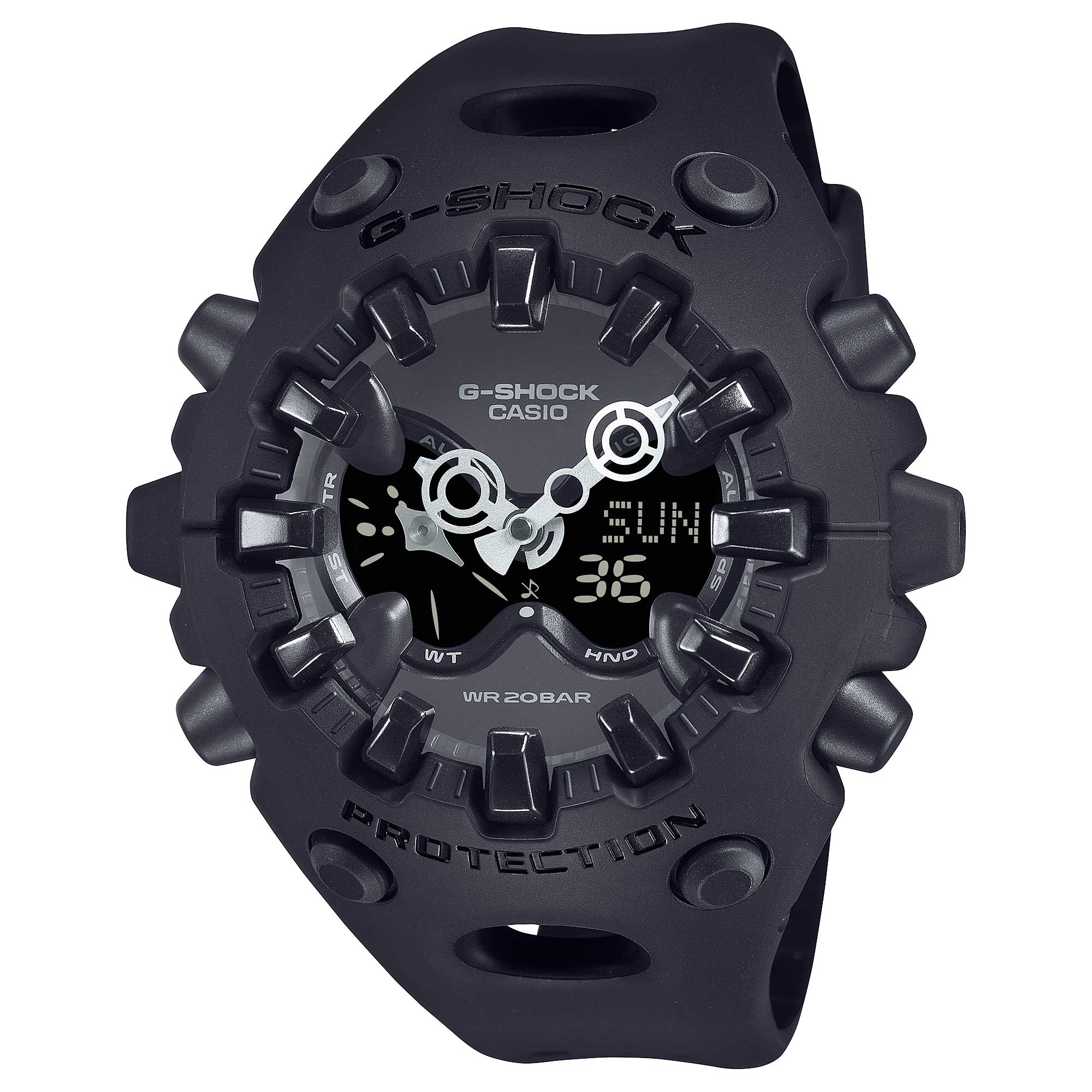 Casio G-Shock GAV-01 Lineup Cool Eyes Series Matte Black Resin Band Watch GAV01-1A GA-V01-1A