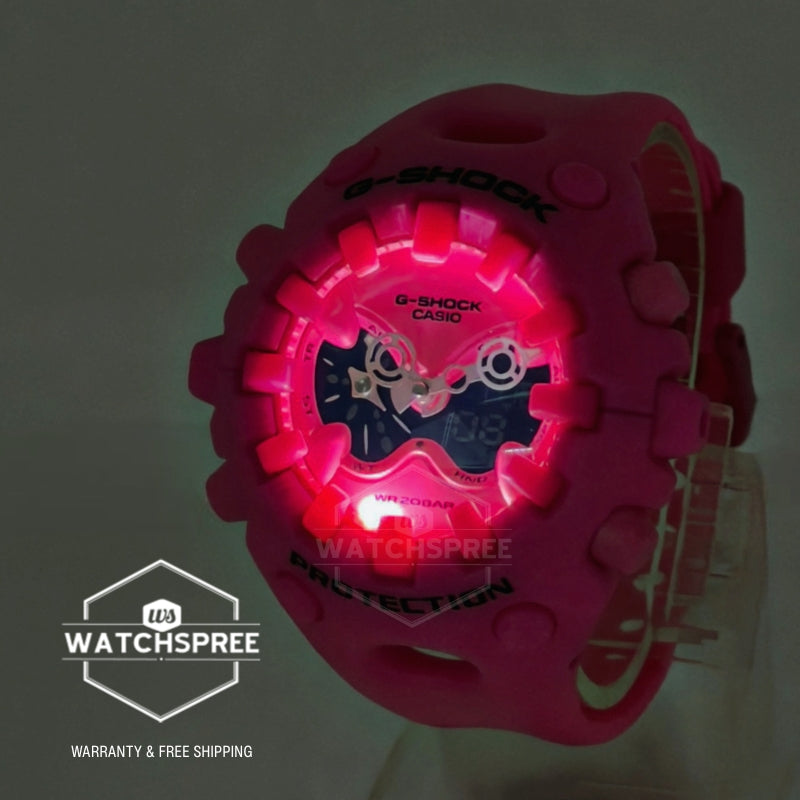 Casio G-Shock GAV-01 Lineup Cool Eyes Series Pink Resin Band Watch GAV01-4A GA-V01-4A
