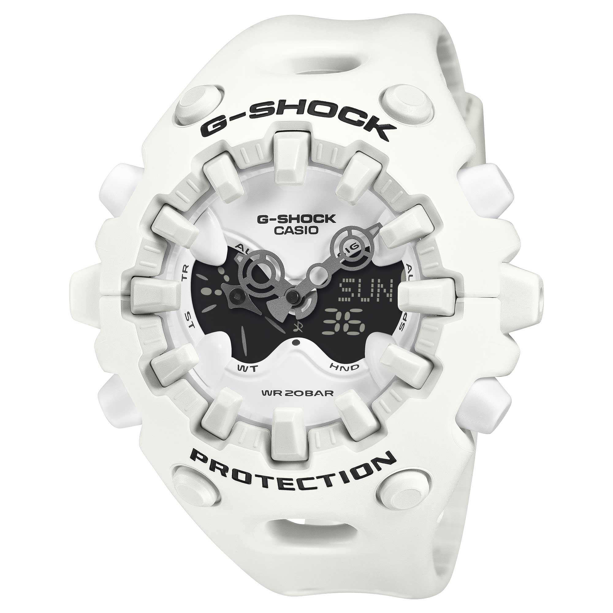 Casio G-Shock GAV-01 Lineup Cool Eyes Series White Resin Band Watch GAV01-7A GA-V01-7A