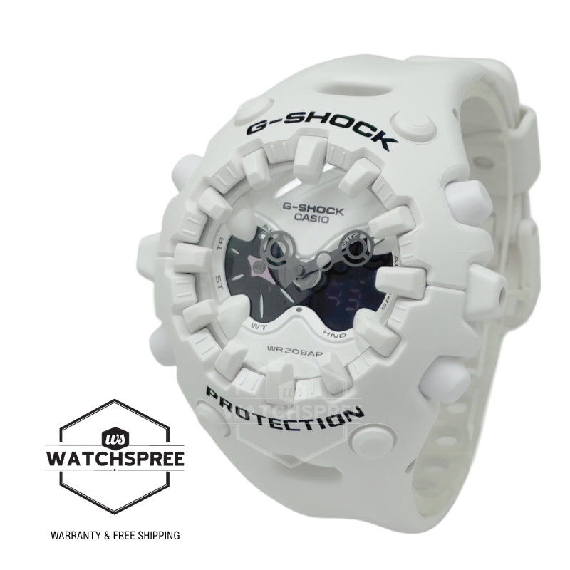 Casio G-Shock GAV-01 Lineup Cool Eyes Series White Resin Band Watch GAV01-7A GA-V01-7A