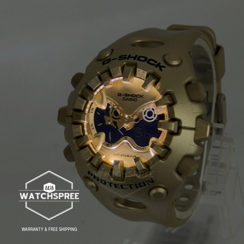 Casio G-Shock GAV-01 Lineup Cool Eyes Series Metallic Gold Resin Band Watch GAV01A-9A GA-V01A-9A