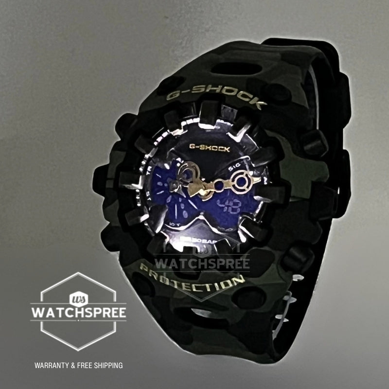 Casio G-Shock GAV-01 Lineup Bold Camo Series Camouflage Green Resin Band Watch GAV01CMG-3A GA-V01CMG-3A