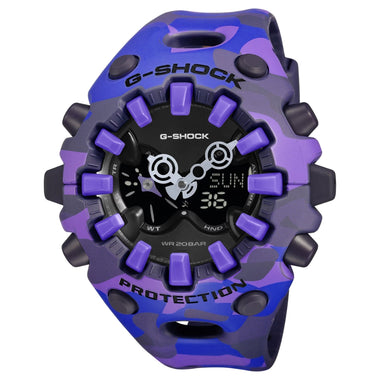 Casio G-Shock GAV-01 Lineup Bold Camo Series Camouflage Purple Resin Band Watch GAV01CMG-6A GA-V01CMG-6A