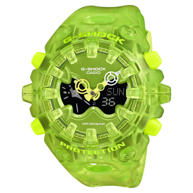 Casio G-Shock GAV-01 Lineup Transparent Pack Series Semi-Transparent Light Green Resin Band Watch GAV01SKE-3A GA-V01SKE-3A