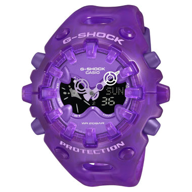 Casio G-Shock GAV-01 Lineup Transparent Pack Series Semi-Transparent Purple Resin Band Watch GAV01SKE-6A GA-V01SKE-6A