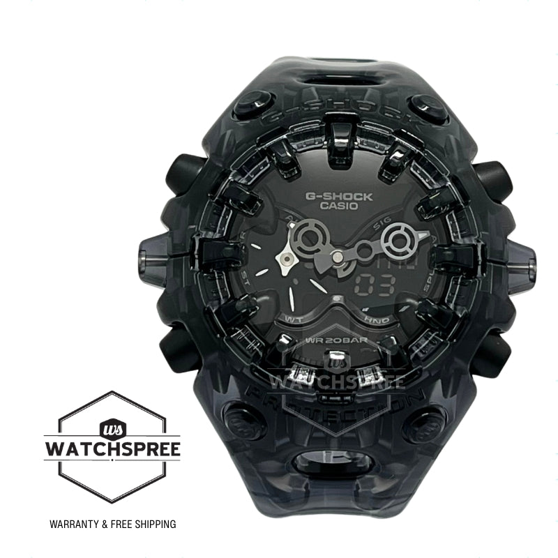 Casio G-Shock GAV-01 Lineup Transparent Pack Series Semi-Transparent Grey Resin Band Watch GAV01SKE-8A GA-V01SKE-8A