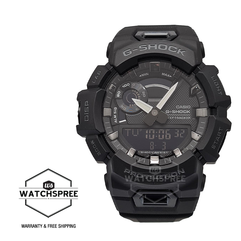 Casio G-Shock G-SQUAD Bluetooth Black Resin Band Watch GBA900-1A GBA-900-1A