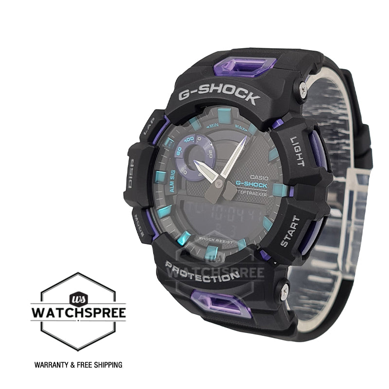 Casio G-Shock G-SQUAD Bluetooth Black Resin Band Watch GBA900-1A6 GBA-900-1A6