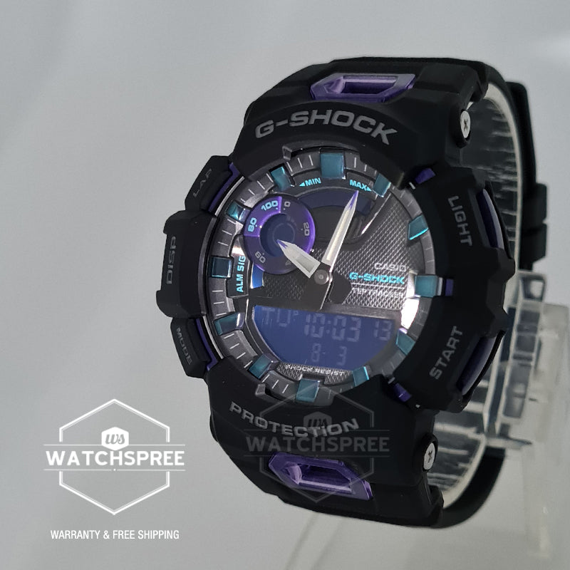 Casio G-Shock G-SQUAD Bluetooth Black Resin Band Watch GBA900-1A6 GBA-900-1A6