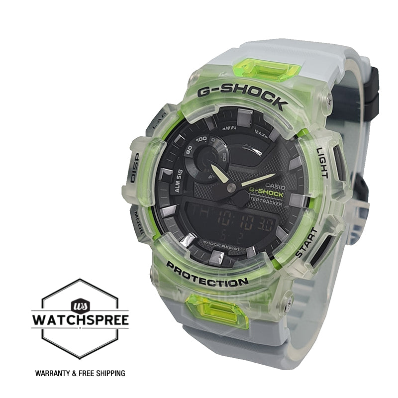 Casio G-Shock G-SQUAD Bluetooth¨ White Resin Band Watch GBA900SM-7A9 GBA-900SM-7A9