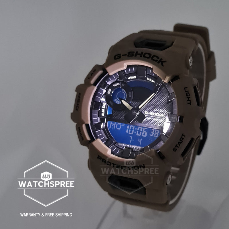 Casio G-Shock G-SQUAD Bluetooth Brown Resin Band Watch GBA900UU-5A GBA-900UU-5A