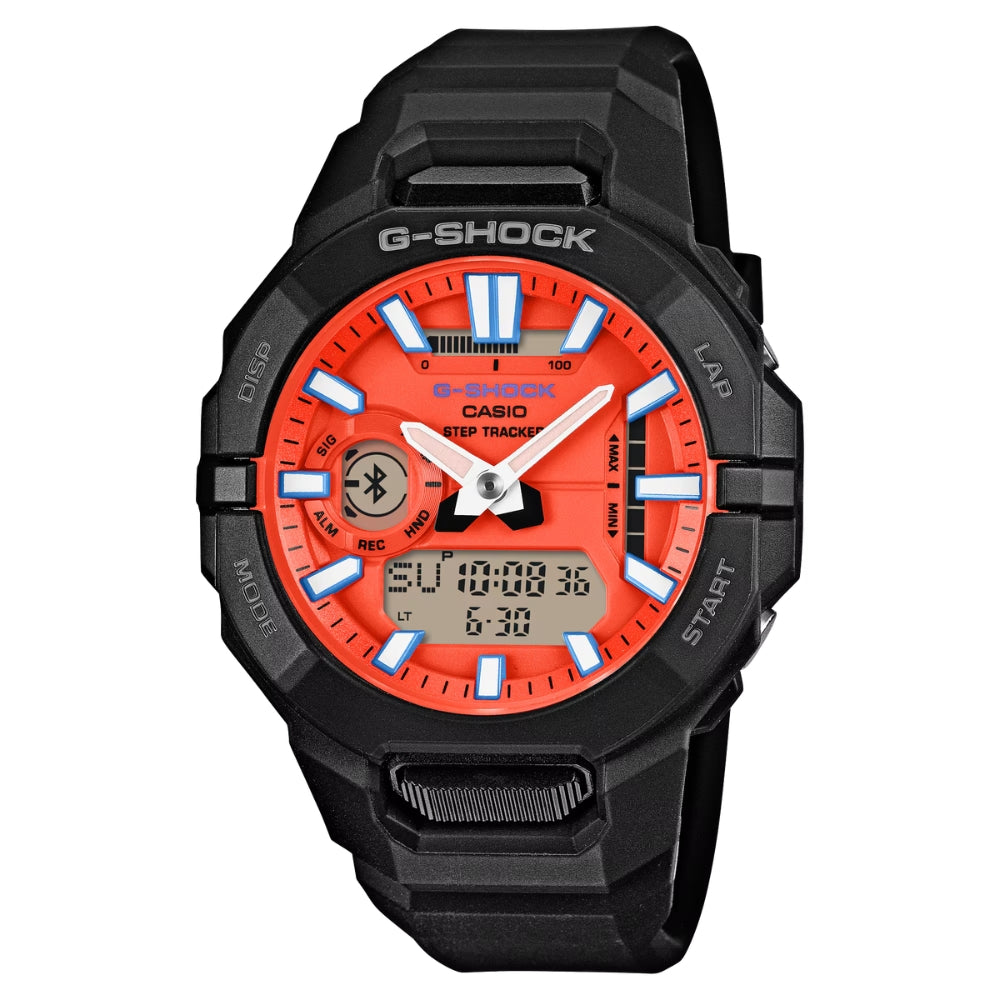 Casio G-Shock GBA-950 Lineup G-SQUAD Bluetooth© Dual Time Bio-Based Black Resin Band Watch GBA950-1A4 GBA-950-1A4