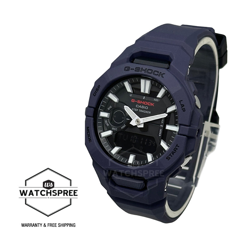 Casio G-Shock GBA-950 Lineup G-SQUAD Bluetooth Dual Time Bio-Based Indigo Resin Band Watch GBA950-2A GBA-950-2A