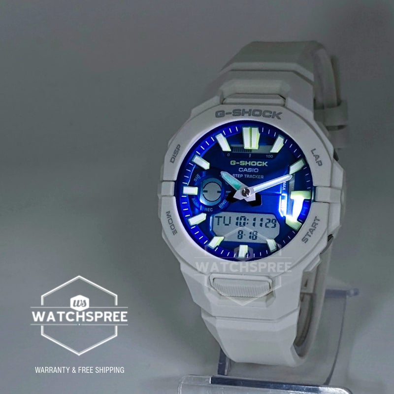 Casio G-Shock GBA-950 Lineup G-SQUAD Bluetooth¶¸ Dual Time Bio-Based White Resin Band Watch GBA950-7A2 GBA-950-7A2