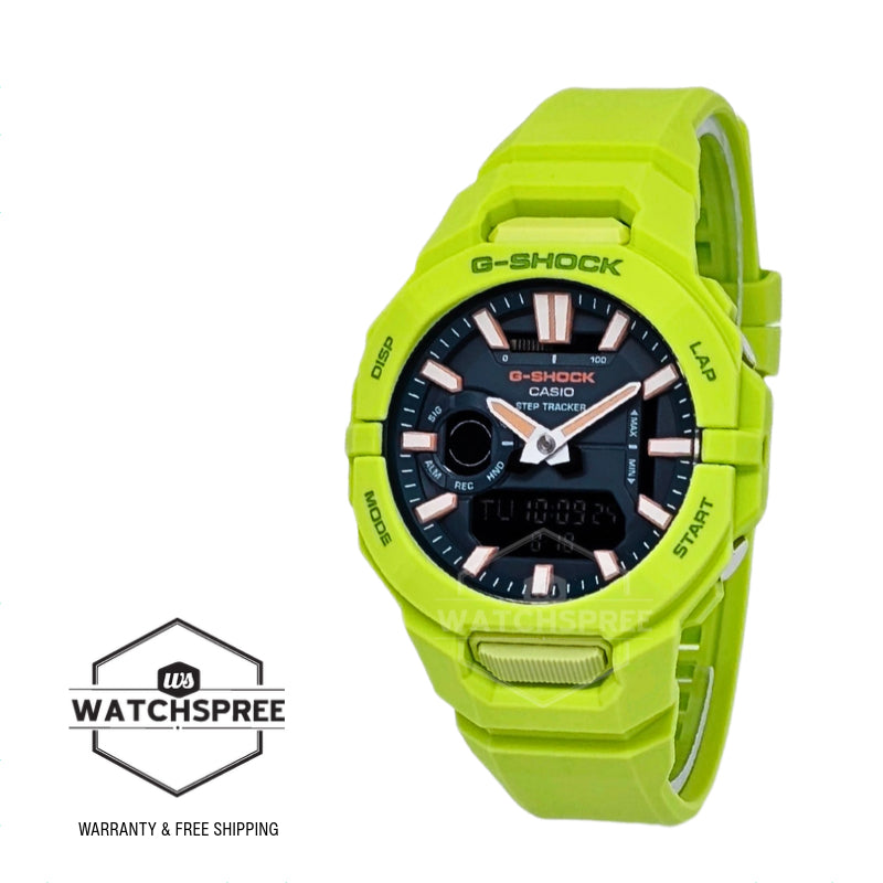 Casio G-Shock GBA-950 Lineup G-SQUAD Bluetooth¶¸ Dual Time Bio-Based Yellow Resin Band Watch GBA950-9A3 GBA-950-9A3