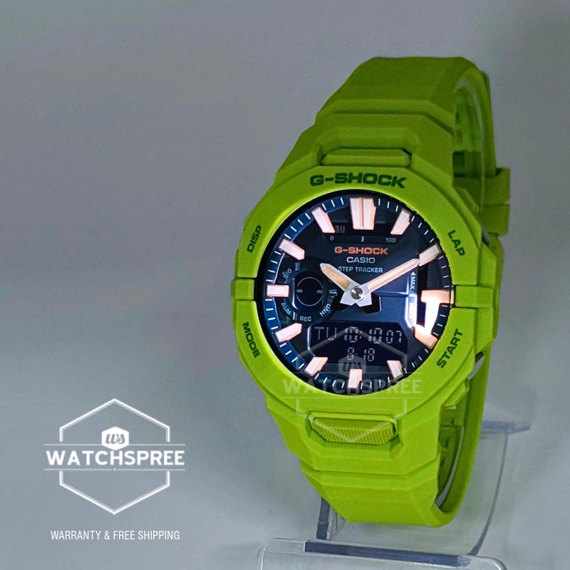 Casio G-Shock GBA-950 Lineup G-SQUAD Bluetooth¶¸ Dual Time Bio-Based Yellow Resin Band Watch GBA950-9A3 GBA-950-9A3
