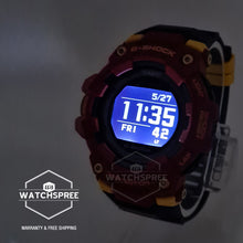 Load image into Gallery viewer, Casio G-Shock G-SQUAD Bluetooth¨ Matchday FC Barcelona Collaboration Limited Model Blue and Garnet Resin Band Watch GBD100BAR-4D GBD-100BAR-4D GBD-100BAR-4
