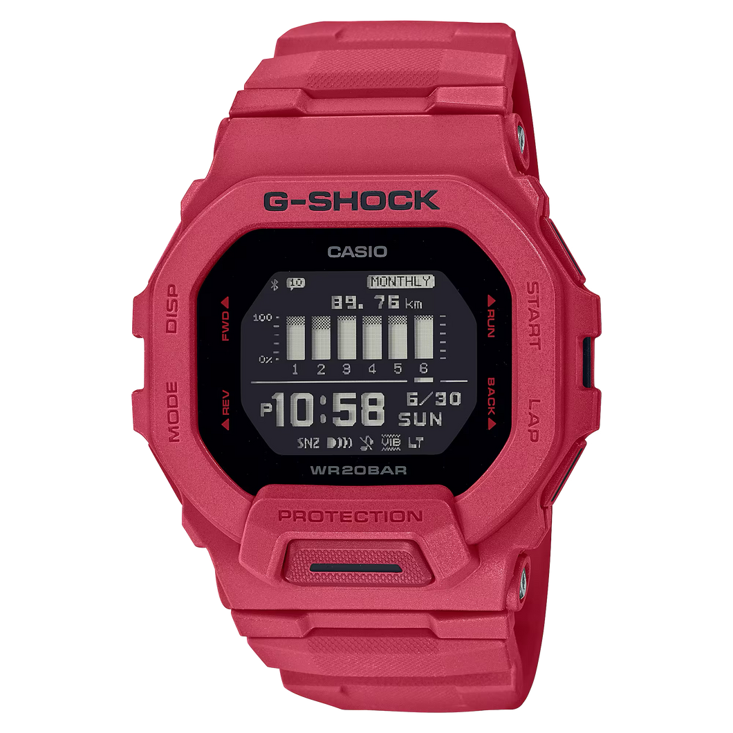 Casio G-Shock G-SQUAD Bluetooth®  Watch GBD200RD-4D GBD-200RD-4D GBD-200RD-4