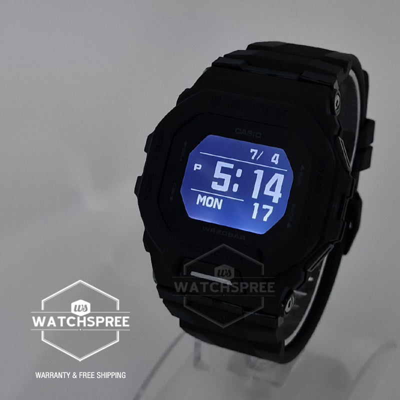 Casio G-Shock G-SQUAD Bluetooth Black Resin Band Watch GBD200UU-1D GBD-200UU-1D