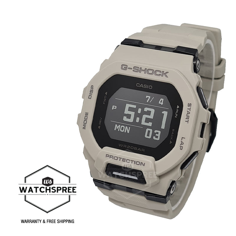 Casio G-Shock G-SQUAD Bluetooth Sand Resin Band Watch GBD200UU-9D GBD-200UU-9D