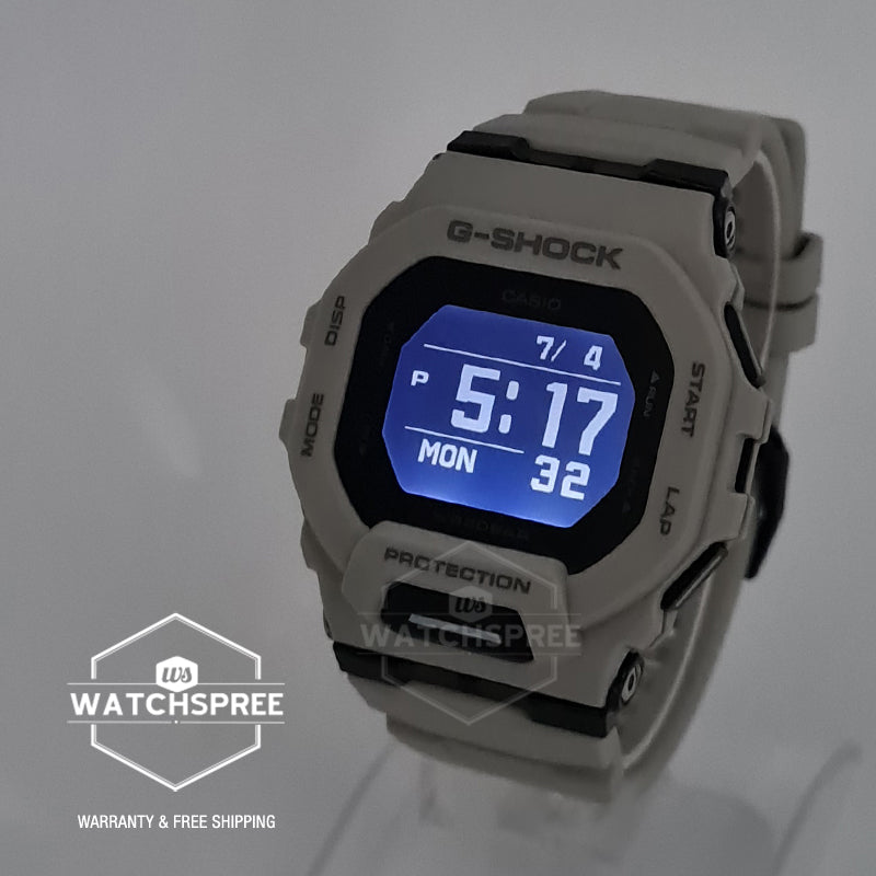 Casio G-Shock G-SQUAD Bluetooth Sand Resin Band Watch GBD200UU-9D GBD-200UU-9D