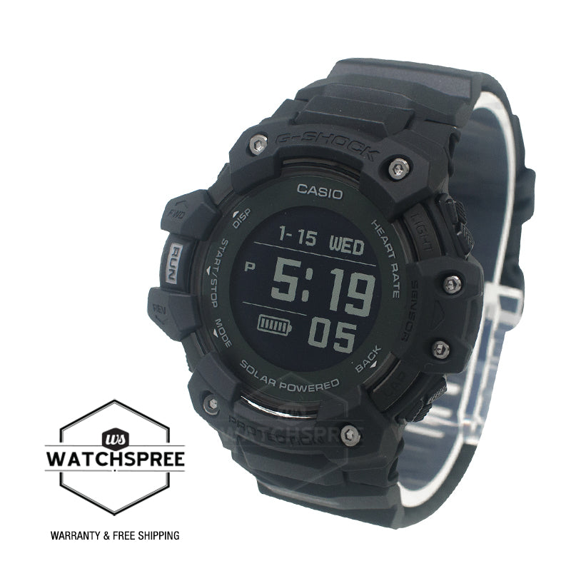 Casio G-Shock G-SQUAD Bluetooth¨ Solar Powered Black Resin Band Watch GBDH1000-1D GBD-H1000-1D GBD-H1000-1