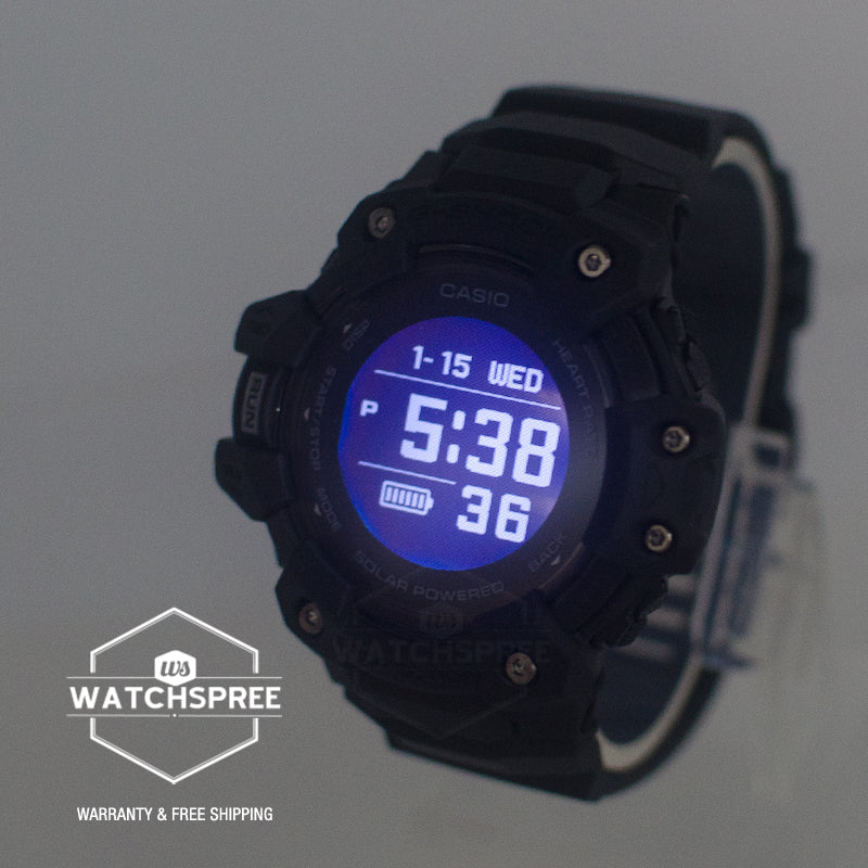 Casio G-Shock G-SQUAD Bluetooth¨ Solar Powered Black Resin Band Watch GBDH1000-1D GBD-H1000-1D GBD-H1000-1