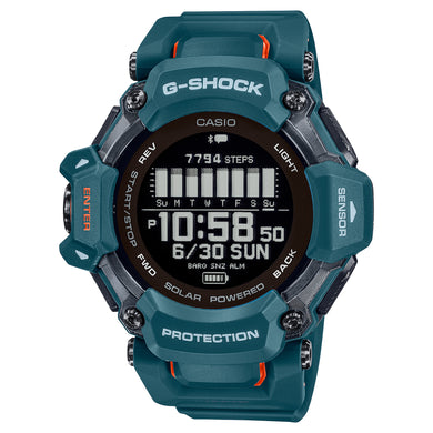 Casio G-Shock GBD-H2000 Lineup G-SQUAD Bluetooth® Tough Solar Multi-Sport Series Bio-Based Blue Resin Band Watch GBDH2000-2D GBD-H2000-2D GBD-H2000-2