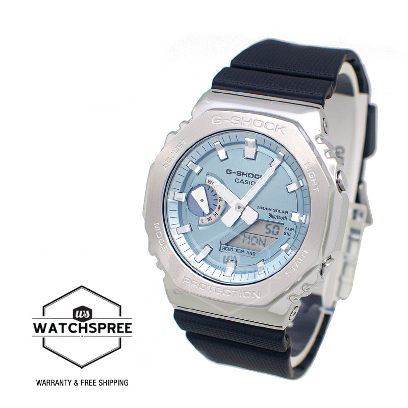 Casio G-Shock G-Steel GBM-2100 Lineup Bluetooth Tough Solar Bio-Based Watch GBM-2100A-1A2