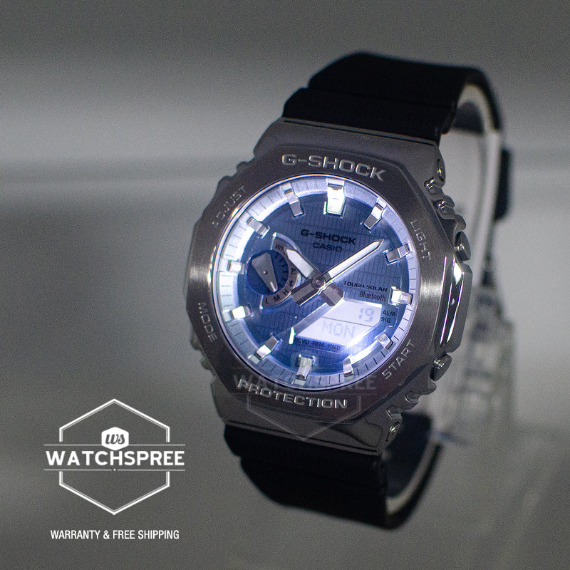 Casio G-Shock G-Steel GBM-2100 Lineup Bluetooth Tough Solar Bio-Based Watch GBM-2100A-1A2