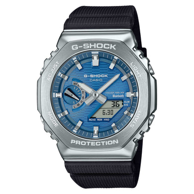 Casio G-Shock G-Steel GBM-2100 Lineup Bluetooth© Tough Solar Bio-Based Black Resin Band Watch GBM2100A-2B GBM-2100A-2B