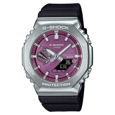 Casio G-Shock G-Steel GBM-2100 Lineup Bluetooth© Tough Solar Bio-Based Black Resin Band Watch GBM2100A-4B GBM-2100A-4B
