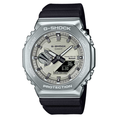Casio G-Shock G-Steel GBM-2100 Lineup Bluetooth© Tough Solar Bio-Based Black Resin Band Watch GBM2100A-8B GBM-2100A-8B