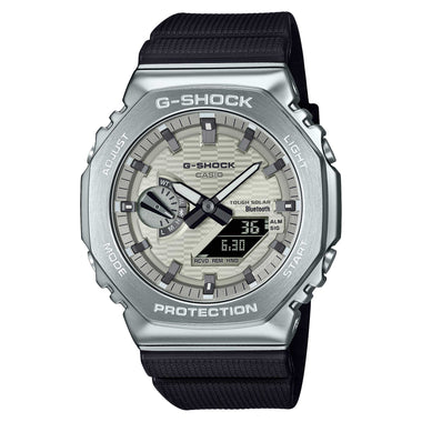 Casio G-Shock G-Steel GBM-2100 Lineup Bluetooth© Tough Solar Bio-Based Black Resin Band Watch GBM2100A-8B GBM-2100A-8B