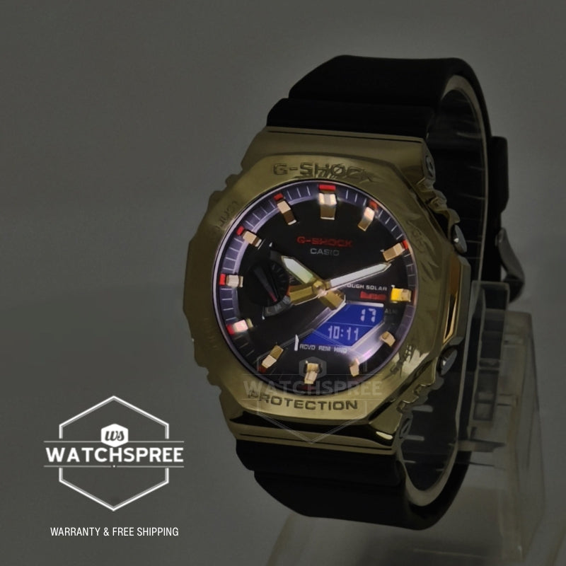 Casio G-Shock G-Steel GBM-2100 Lineup Chinese Zodiac Horse Edition Bluetooth© Tough Solar Bio-Based Black Resin Band Watch GBM2100CX-9A GBM-2100CX-9A